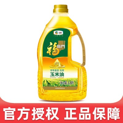 中粮福临门非转基因黄金产地玉米油1.8L瓶装家用食用油蛋糕烘培