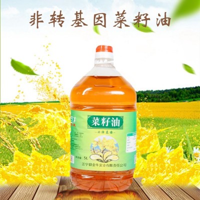 正宁县惠尔灵菜籽油5L 民生油 家用商用食用油